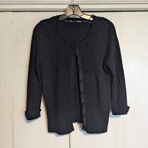 Maurices, Black Lace Cardigan